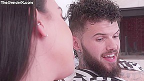 Cute Trans babe analpounding her BF
