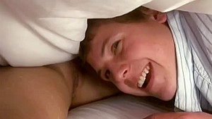Cute buxomy teenage girl gives a magic BJ