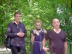 Czech slave anal fucked in public bar