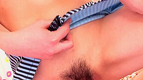 Delicious Japanese brunette enjoys suckling her man's cock by Pov made in Japan