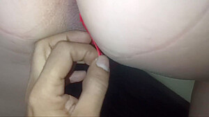Delicious Latina With Red Dress And Hairy Vagina