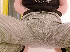 Desperate Pee Calls For A Horny Teenage Girl With Hairy Pussy