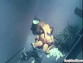 Dick sucking office ho rides cleaners cock