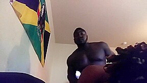 Dicking her down while her ex bf seating in the livingroom 
