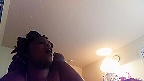 Dicking her down while her ex bf seating in the livingroom 