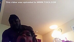 Dicking her down while her ex bf seating in the livingroom 