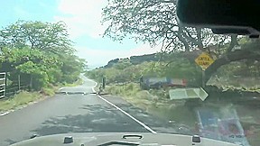 Dirty minded babe with glasses and blonde hair is getting fucked hard, in the car