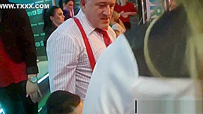 Dirty slags suck and fuck large dicks in public
