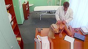 Doctor pussy fucks his wife in his office