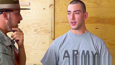 Drill sergeant makes military cadets fuck each other hard