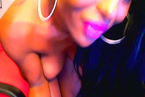 Ebony Black Tranny Naughty On Webcam