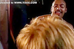 Ebony Gets Bent Over And Gets Fucked With Hard Black Cock