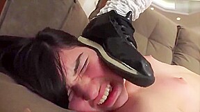 Ebony mistress trample