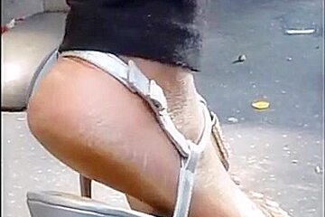 Ebony women's sexy ass arch feet (making my dick rock hard)