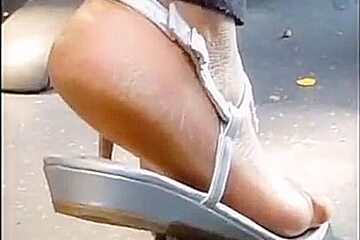 Ebony women's sexy ass arch feet (making my dick rock hard)