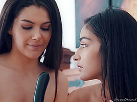 Emily Willis and Valentina Nappi like to stay in the bedroom and play with sex toys