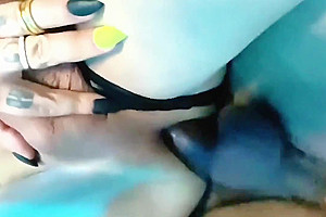 Emma Ink - Trans Girl Rolls On A Big Dick And Moans Loudly