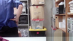 Emma hix super cute teen 18+ on desk fucked by mall cops after being busted shiplifting
