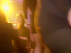 Euroteen party babes have fun with strippers