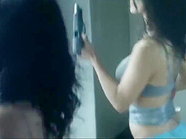 Everly (2014) - Salma Hayek's Sexy Breasts and Ass