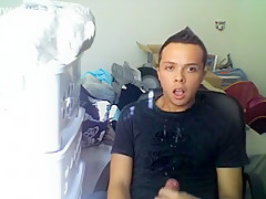 Exotic male in horny handjob, amateur homosexual xxx clip