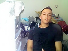 Exotic male in horny handjob, amateur homosexual xxx clip