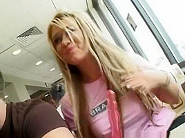 Exotic pornstar in fabulous straight, public sex scene