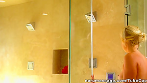 Exotic pornstars Destiny Jaymes, Tony Martinez in Fabulous Massage, Blonde porn scene