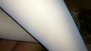 Face,Fingers,Cock trampling in white nylons