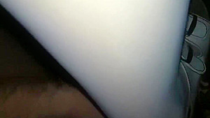 Face,Fingers,Cock trampling in white nylons