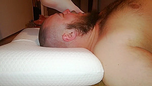 Face,Fingers,Cock trampling in white nylons