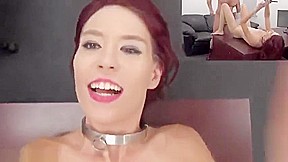 Facial teen 18+ Christy is acting in reality action in office