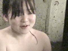 Fatty Asian teen 18+ got her tits shot in the shower room nri041 00