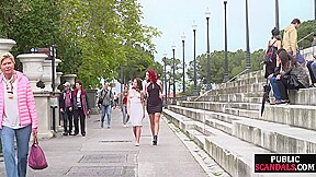 Femsub whipped throated n used in public for showing nudity