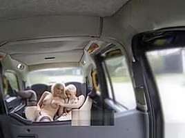 Fierce Big Boobs Passengers Lesbian Action In The Cab