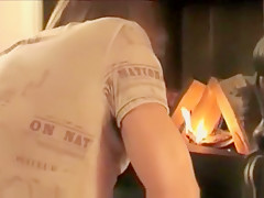 Fireside jerk off