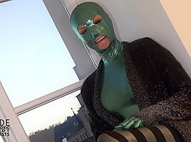 Flexible In Shiny Catsuit - Watch4Fetish