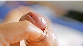 Flowing oozing precum cum Gliding edging self control