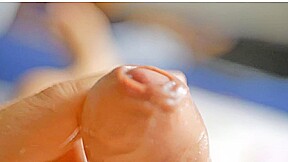Flowing oozing precum cum Gliding edging self control