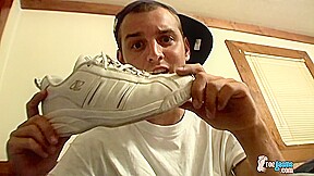 Foot Fanatic Ajax Jerks His Dick - Ajax