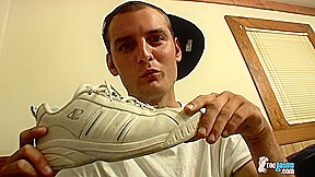 Foot Fanatic Ajax Jerks His Dick - Ajax