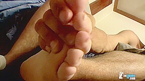 Foot Fanatic Ajax Jerks His Dick - Ajax