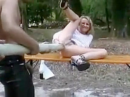 Forest Fencepost Anal Fuck by snahbrandy