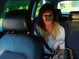 Fraud Driver Fucked This Slutty Amateur Hottie In Public