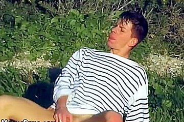 Fresh Lad Gets Butt-fucked Alfresco