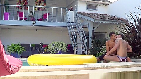 Fucked by his friend in the garden - FrenchHolesCreampied