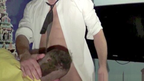 Fucked by straight worker in suit and class - StraightFuckingBoy