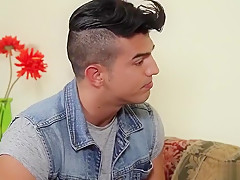 Gay dilf sucks off hairy amateur straight