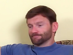Gay dilf sucks off hairy amateur straight