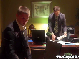 Gaysex office hunks hardcore fuckfest